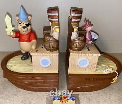 Winnie The Pooh & Friends Bookends New In Box Bateau Pirates Pooh & Piglet 4005906