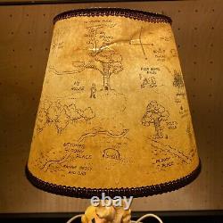 Winnie The Pooh Lampe & Shade Tigger Vintage 1960s Japon Walt Disney Productions