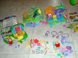 Winnie The Pooh Play Set Enorme Lot Tree House Delightful Days Endroits Amicaux