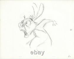 Winnie The Pooh Rabbit Walt Disney Production Animation Cel Dessin B3214