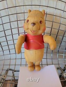 Winnie The Pooh Rare Fin Des Années 50 13 Pouces Poupée En Caoutchouc Posebale Disney Piglet