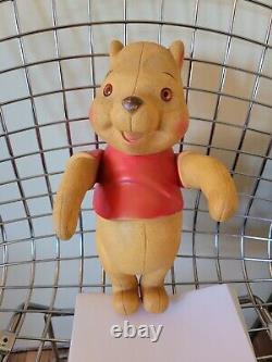 Winnie The Pooh Rare Fin Des Années 50 13 Pouces Poupée En Caoutchouc Posebale Disney Piglet