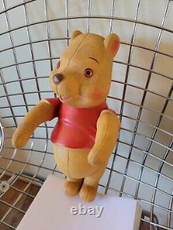 Winnie The Pooh Rare Fin Des Années 50 13 Pouces Poupée En Caoutchouc Posebale Disney Piglet