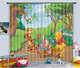 Winnie The Pooh Rideau 3d Blockout Photo Impression Rideaux Tissu Drapé