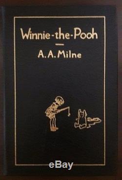 Winnie The Pooh Set De 4 Par A A Milne Easton Press Collectors Edition En Cuir