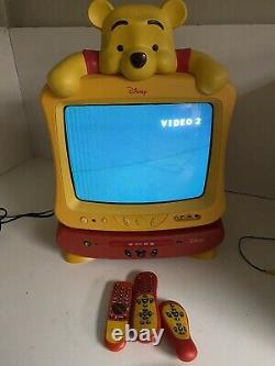 Winnie The Pooh Tv DVD Combo Player Vintage Walt Disney Rare Travaux De Collection