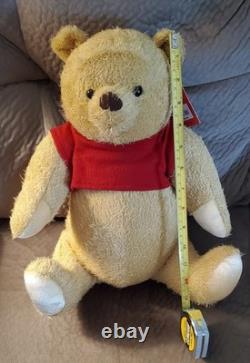 Winnie l’Ourson Christopher Robin taille réelle peluche 14 Disney RARE livraison gratuite