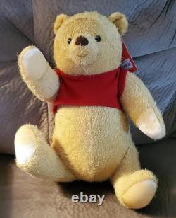 Winnie l’Ourson Christopher Robin taille réelle peluche 14 Disney RARE livraison gratuite