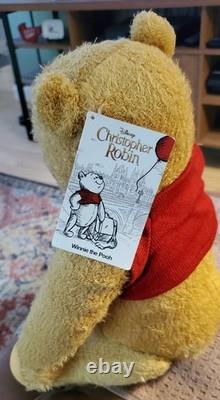 Winnie l’Ourson Christopher Robin taille réelle peluche 14 Disney RARE livraison gratuite
