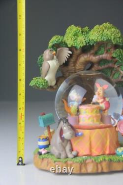 Winnie l'Ourson Disney Store Neige Musicale Globe Rumbly in My Tumbly avec Boîte RARE