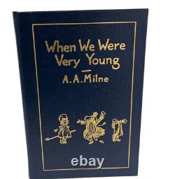 Winnie l'Ourson EASTON PRESS Ensemble Complet Cuir. Frais de Rush de Noël Inclus