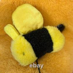 Winnie l'Ourson GRAND 36 Pouces Peluche Vintage Ours Enfourché Avec Abeille Sur Le Nez Disney JUMBO