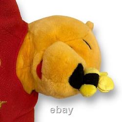 Winnie l'Ourson GRAND 36 Pouces Peluche Vintage Ours Enfourché Avec Abeille Sur Le Nez Disney JUMBO