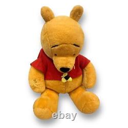 Winnie l'Ourson GRAND 36 Pouces Peluche Vintage Ours Enfourché Avec Abeille Sur Le Nez Disney JUMBO