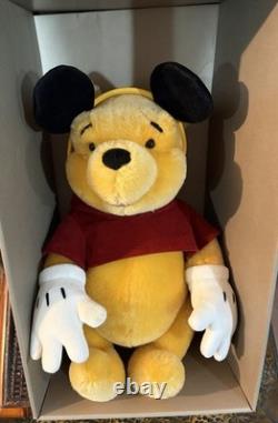 Winnie l’Ourson Gund Ours en mohair habillé en Mickey Mouse dans sa boîte édition limitée RARE