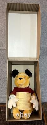 Winnie l’Ourson Gund Ours en mohair habillé en Mickey Mouse dans sa boîte édition limitée RARE