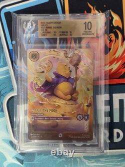 Winnie l’Ourson Hunny Wizard 227/204 BGS 10 Beckett Gold Label Lorcana Fabled Po