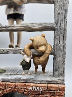 Winnie l'Ourson Ils Regardent Sur La Rivière Figurine Christopher Holt LE #195 RARE
