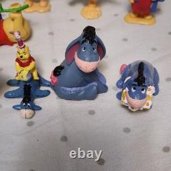 Winnie l'Ourson LOT de 23 Figurines Mattel Tigrou Hibou Porcinet Bourriquet Roo Kanga C. Robin