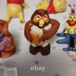 Winnie l'Ourson LOT de 23 Figurines Mattel Tigrou Hibou Porcinet Bourriquet Roo Kanga C. Robin