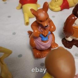 Winnie l'Ourson LOT de 23 Figurines Mattel Tigrou Hibou Porcinet Bourriquet Roo Kanga C. Robin