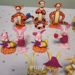Winnie l'Ourson LOT de 23 Figurines Mattel Tigrou Hibou Porcinet Bourriquet Roo Kanga C. Robin