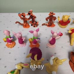 Winnie l'Ourson LOT de 23 Figurines Mattel Tigrou Hibou Porcinet Bourriquet Roo Kanga C. Robin