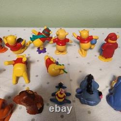 Winnie l'Ourson LOT de 23 Figurines Mattel Tigrou Hibou Porcinet Bourriquet Roo Kanga C. Robin