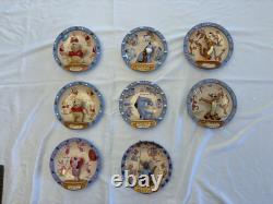 Winnie l'Ourson Plaques de collection 3D des 100 Acres. Lot de 8. Échange Bradford