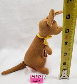 Winnie l'Ourson Sears 1966 Poupée en peluche en copeaux de bois Porcinet Lapin Tigrou Kanga années 60