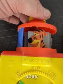 Winnie l'Ourson Vintage Busy Bath 1969 Kohner Bros Fabriqué aux États-Unis Porcinet Bourriquet Hibou