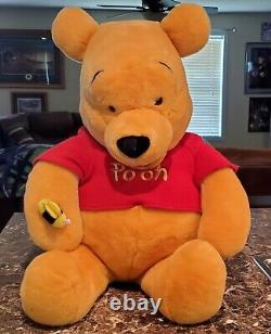 Winnie l'ourson 36 Disney Store Jumbo GÉANT Peluche Abeille Nez (PAS DE TACHES / TROUS)