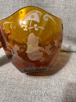 Winnie l'ourson LENOX DISNEY Bol en cristal ambré - ÉDITION LIMITÉE 000/250