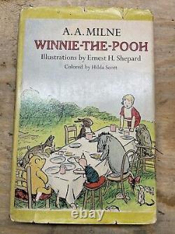 Winnie l'ourson de A. A. Milne Edition en couleur Première édition aux États-Unis 1974 Relié avec jaquette