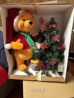 Winnie l'ourson et Porcinet avec figurine de sapin de Noël Telco 15763
