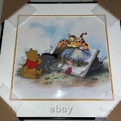 Winnie l'ourson et l'heure du conte aussi Disney Sericel Animation Cell Art Encadré