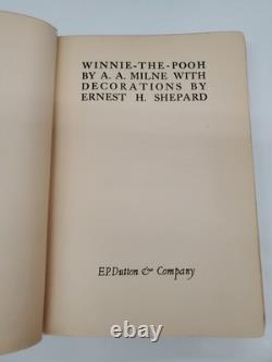 Winnie l’ourson par A. A. Milne Dutton 1927 46e impression HD Christopher Robin
