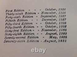 Winnie l'ourson par A. A. Milne, édition 1931, reliure rigide pré-possédée (AC).