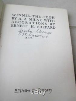 Winnie-the-pooh, 1926, A. A. Milne, 1er Ed, Illustré, Ernest H. Shepard