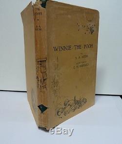 Winnie-the-pooh 1st Ed 1st Printing Milne / Shepard, Methuen 1926 Hardcover + Veste